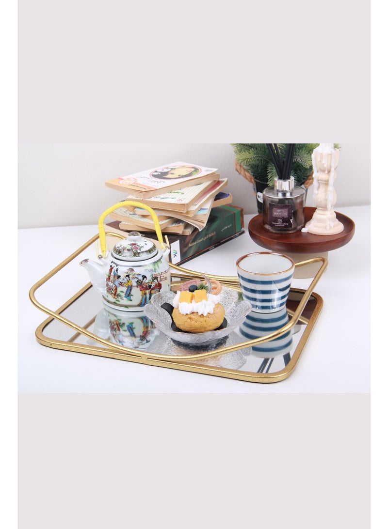 طقم صواني تقديم مستطيلة بتصميم مميز من قطعتين - Image 5