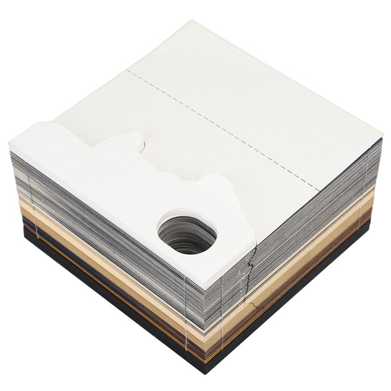 Castle 3D Memo Pad Multifunction 2024 Calendar Notepad Convenience Stickers with Light Christmas Gift - Image 1