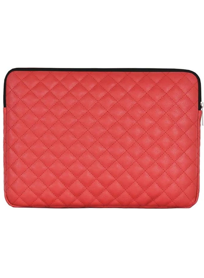 15.6-inch Laptop Sleeve, Soft Protective Zippered Sleeve Compatible with 15.6-inch Notebooks, Ultrabooks, and Chromebooks (Red) - Image 1