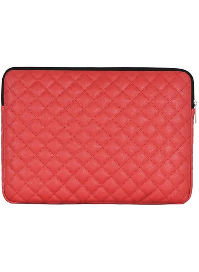15.6-inch Laptop Sleeve, Soft Protective Zippered Sleeve Compatible with 15.6-inch Notebooks, Ultrabooks, and Chromebooks (Red) - Image 3