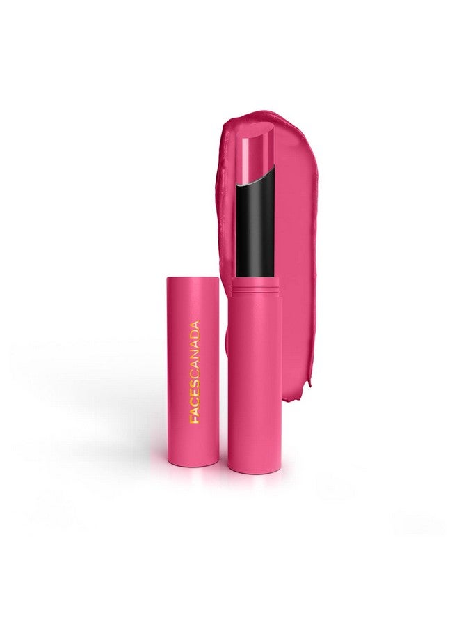 Facescanada FACESCANADA Long Stay 3-in-1 Matte Lipstick - Bubblegum Pink 04, 2g | 8HR Longstay | Transfer Proof | Moisturizing | Chamomile & Shea Butter | Primer-Infused | Lightweight | Intense Color Payoff  - Image 1