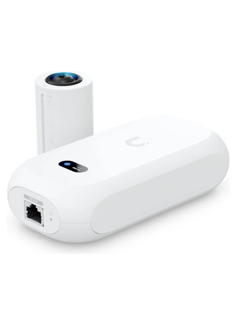 AI Theta Pro Security Camera, 360° AI Theta System, 4K (8MP) Resolution, Advanced AI ( Detected People, Read License Plates), Quad-core Arm Cortex-A53 Based Chip, White | UVC-AI-Theta-Pro