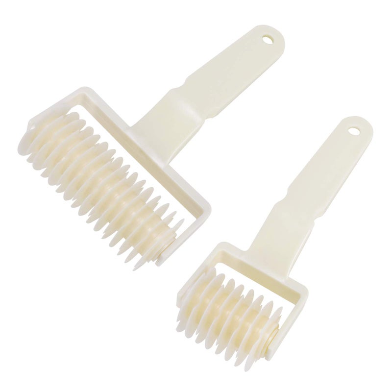 Lamoutor 2Pcs Lattice Roller Cutter Pastry Cutter Roller Diy Baking Tool For Dought Cookie Pie Pizza Bread Pastry - Image 1