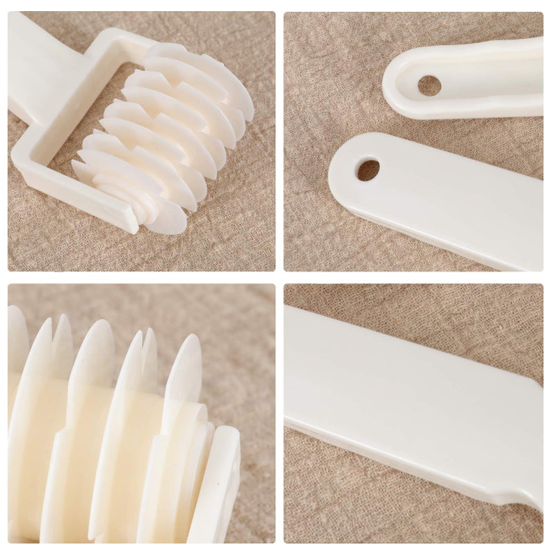 Lamoutor 2Pcs Lattice Roller Cutter Pastry Cutter Roller Diy Baking Tool For Dought Cookie Pie Pizza Bread Pastry - Image 4