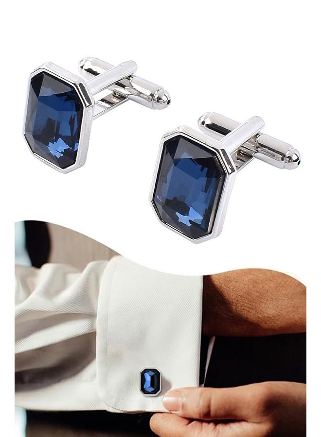 KANGLI 1 Pairs Men's Cufflinks, Shirt Suit Cufflinks, with Classic Calm and Unique Design are Suitable for Formal occasions and Daily Mens Accessories（with Cufflink Box） - Image 1