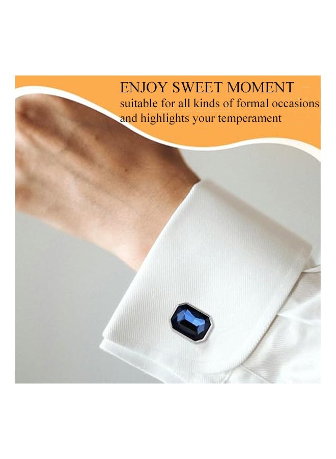 KANGLI 1 Pairs Men's Cufflinks, Shirt Suit Cufflinks, with Classic Calm and Unique Design are Suitable for Formal occasions and Daily Mens Accessories（with Cufflink Box） - Image 2