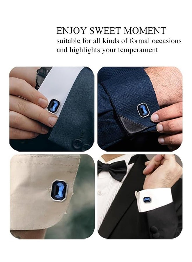 KANGLI 1 Pairs Men's Cufflinks, Shirt Suit Cufflinks, with Classic Calm and Unique Design are Suitable for Formal occasions and Daily Mens Accessories（with Cufflink Box） - Image 3