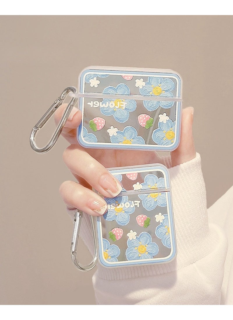 KUYING - Suitable For Apple Bluetooth Earphones Mirror Flower Protective Cover - Image 1