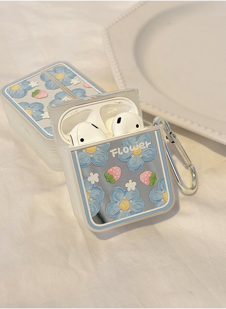 KUYING - Suitable For Apple Bluetooth Earphones Mirror Flower Protective Cover - Image 1