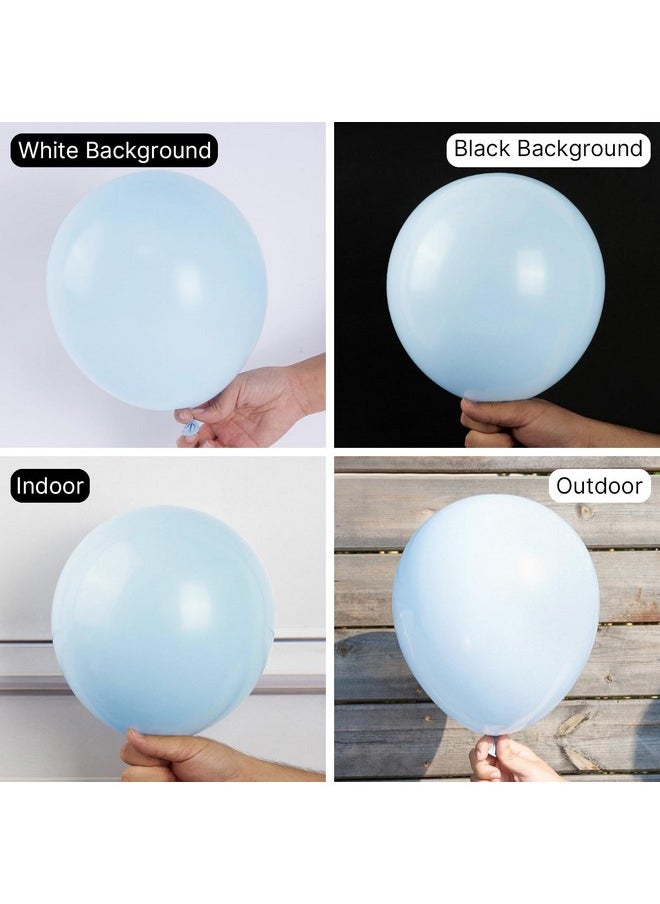 PartyWoo Baby Blue Balloons 140 Pcs Blue Balloons Light Blue Balloons Different Sizes Pack Of 18 12 10 5 Inch Pastel Blue Balloon Arch Kit Garland For Boy'S Baby Shower Party Decorations Blue-Q13  - Image 3