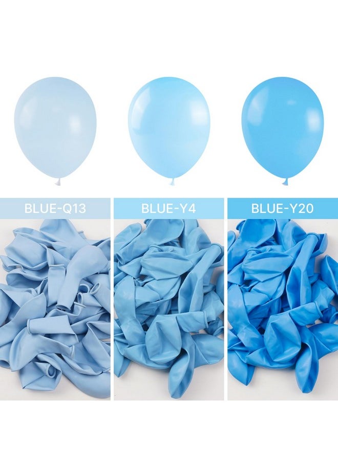 PartyWoo Baby Blue Balloons 140 Pcs Blue Balloons Light Blue Balloons Different Sizes Pack Of 18 12 10 5 Inch Pastel Blue Balloon Arch Kit Garland For Boy'S Baby Shower Party Decorations Blue-Q13  - Image 4