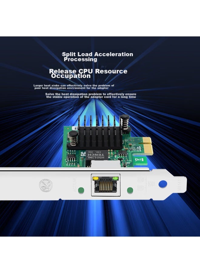 Eb-link Intel I226 Chip Pcie To 2.5g Single-port Network Card, Gaming Gigabit Desktop Computer Internal Wired Network Card, Ethernet Adapter - Image 2