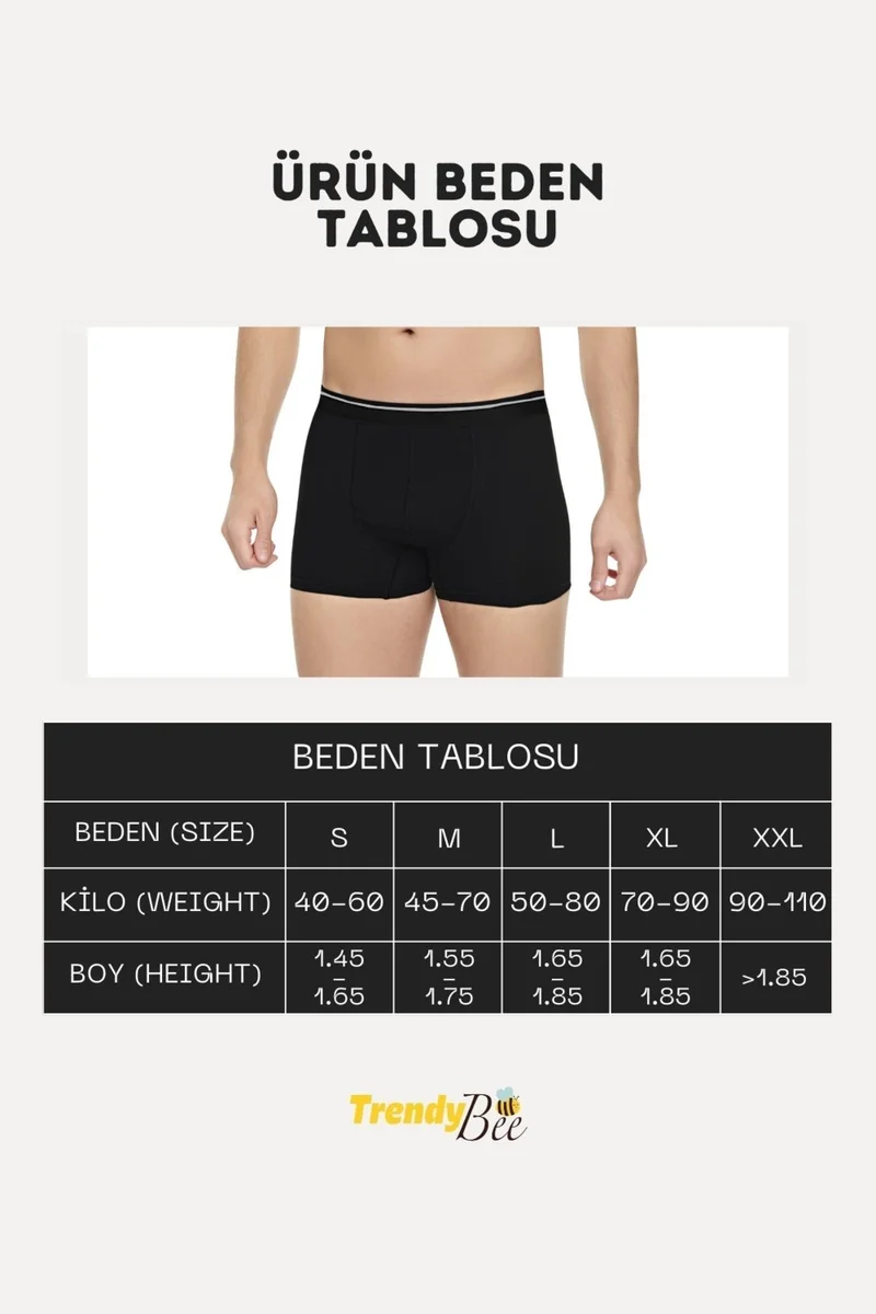 Cenko Men's 6 Pieces Lycra Slim Fit Thin Fabric Daily Use Economical Boxer in Special Box