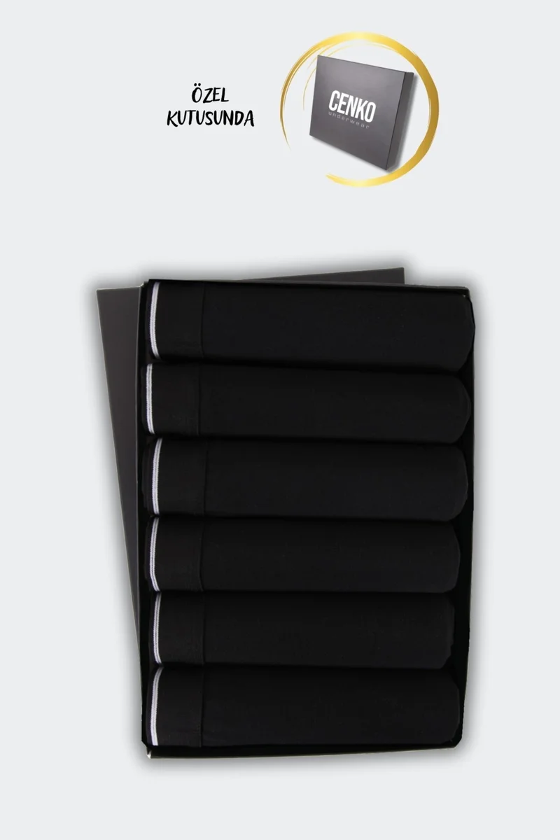Cenko Men's 6 Pieces Lycra Slim Fit Thin Fabric Daily Use Economical Boxer in Special Box