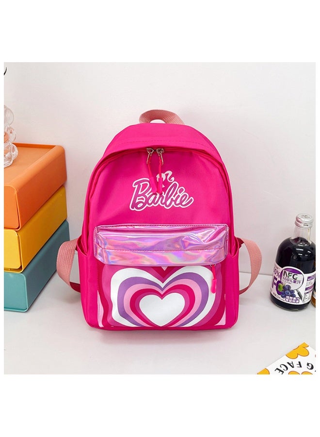 Barbie Princess Pink Children's Backpack Kindergarten Schoolbag Girl Cartoon Cute Baby Backpack Lightweight Travel Student Backpack - Image 2