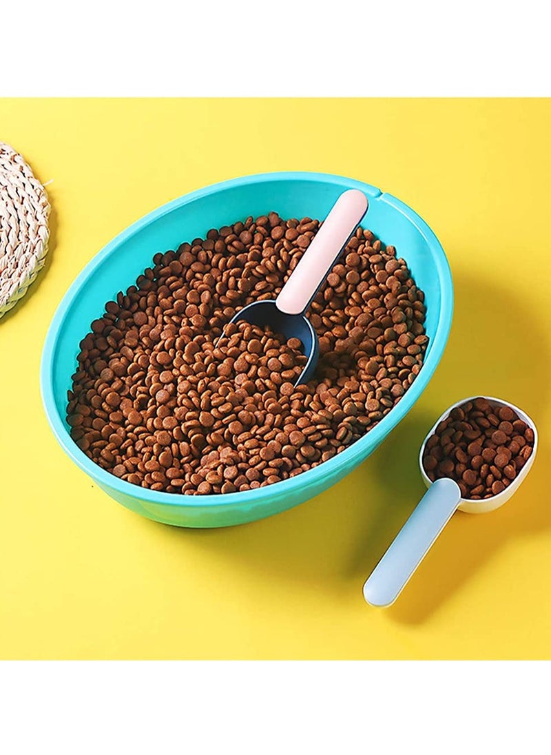 SYOSI - Pet Food Scoop SYOSI Plastic Measuring Cup Pet Food Feeding Spoon with Ergonomic Bag Clip Handle for Dry Liquid Dogs Cats Birds and Kitchen Seasonings - Image 1