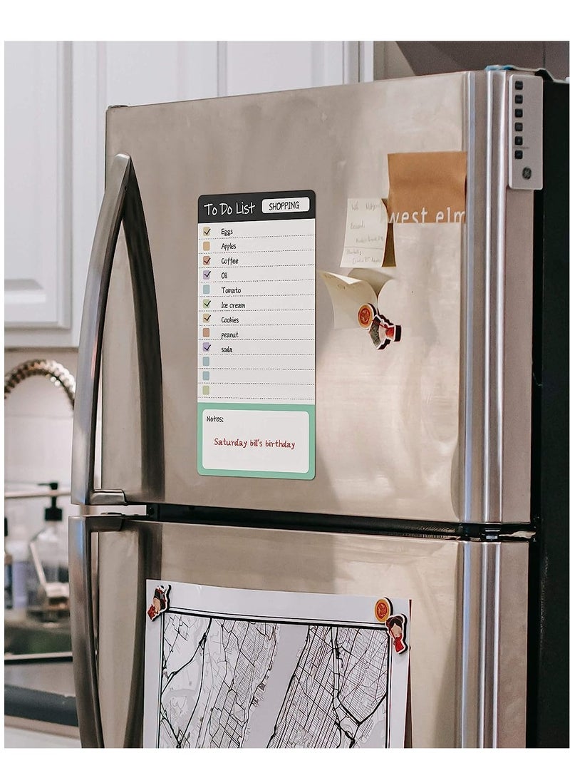 To Do List Sticky Notes, 8pcs Dry Erase Reusable To Do List Sticky Notes, Daily Planner Chart, Checklist Notepad, Lined Task Todo Memo Pad for Home, Office, Refrigerator, Desk, Mirror - Image 4