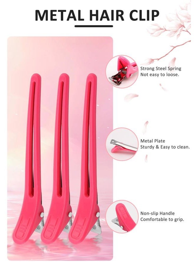 YOOVR 19PCS Hair Bleach Dye Kit with Hair Dye Brush and Bowl Whisk Hair Clips Protective Gear Set, Ideal for Hair Bleaching Coloring Highlighting, Essential Salon Supplies for Home Use (Pink) - Image 5