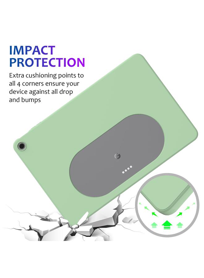 S-TOP Case For Google Pixel Tablet Pure Color Liquid Silicone Shockproof Tablet Case - Image 2