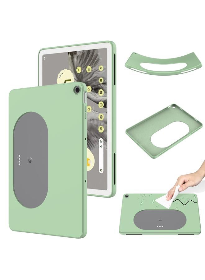 S-TOP Case For Google Pixel Tablet Pure Color Liquid Silicone Shockproof Tablet Case - Image 1