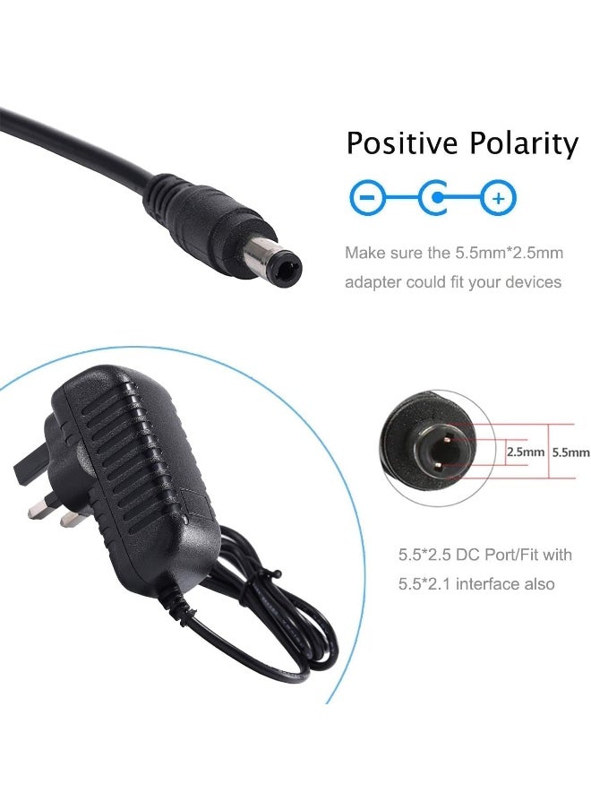melfi Melfi™ 12V 2A AC/DC Adapter 100-240V UK Plug Switching Power Supply Adapter Charger for LED Strip Lights/CCTV Camera etc  - Image 3