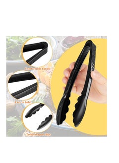 SYOSI 20-Piece Food Tongs, 9 Inch Plastic Serving Tongs, Disposable Serving Utensils Tongs, Ice Cube Tongs, Heavy Duty Plastic Salad Tongs for Kitchen Buffets BBQ Events Catering  - Image 3
