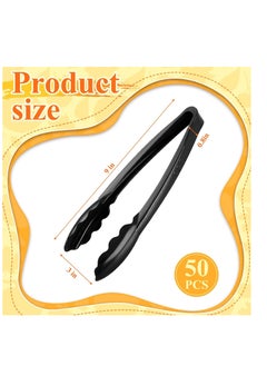 SYOSI 20-Piece Food Tongs, 9 Inch Plastic Serving Tongs, Disposable Serving Utensils Tongs, Ice Cube Tongs, Heavy Duty Plastic Salad Tongs for Kitchen Buffets BBQ Events Catering  - Image 2