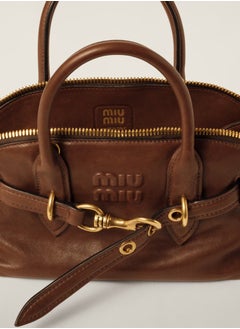 Miu Miu Aventure nappa leather top-handle bag  - Image 4
