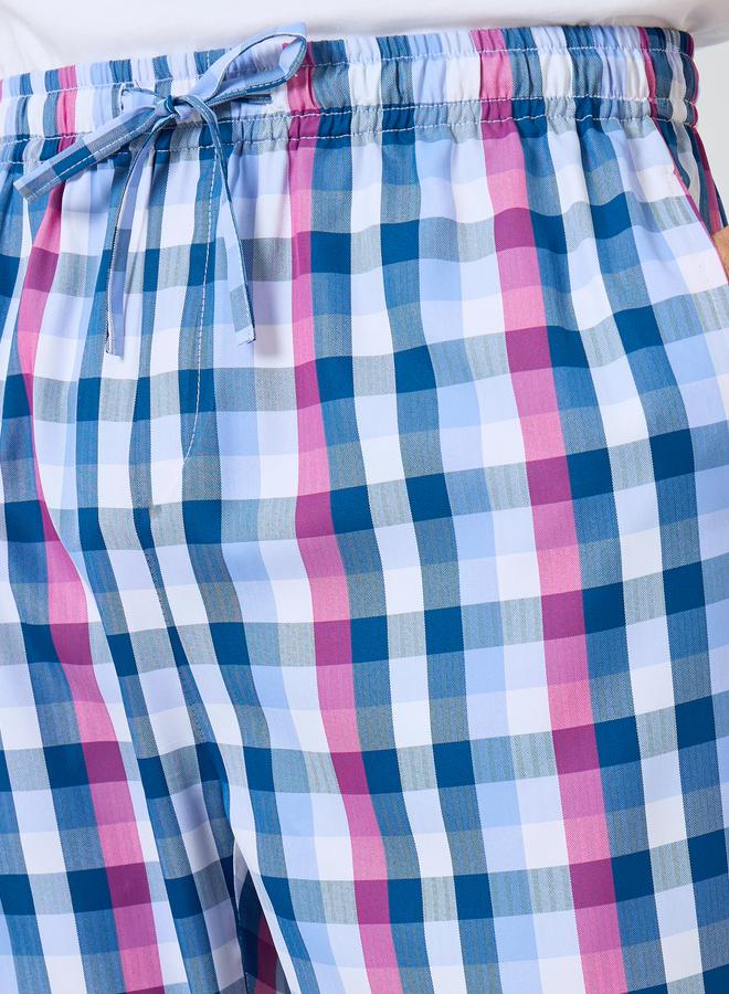 ستايلي بنطال بيجاما بطبعة كاروهات وقصة مريحة - Image 3