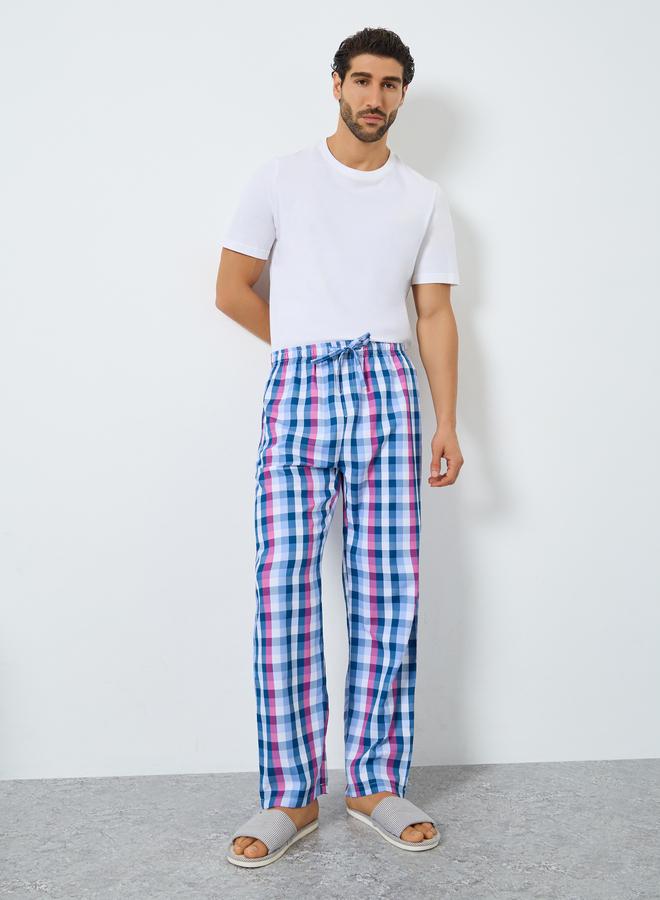 ستايلي بنطال بيجاما بطبعة كاروهات وقصة مريحة - Image 2