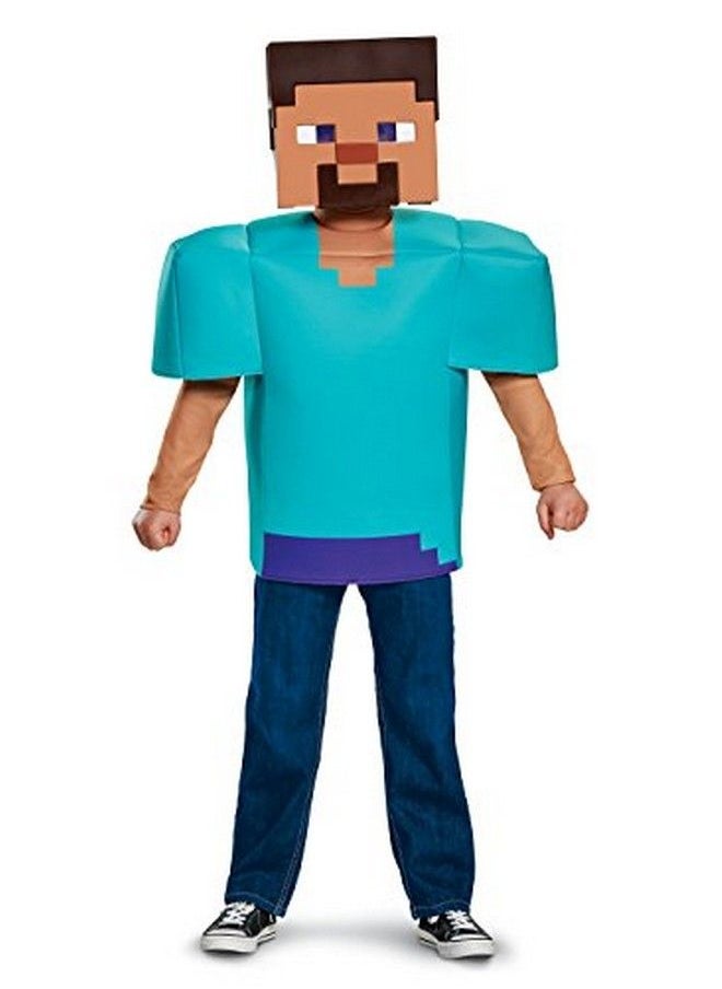 Disguise - Steve Classic Minecraft Costume Multicolor Small (4 6) - Image 1