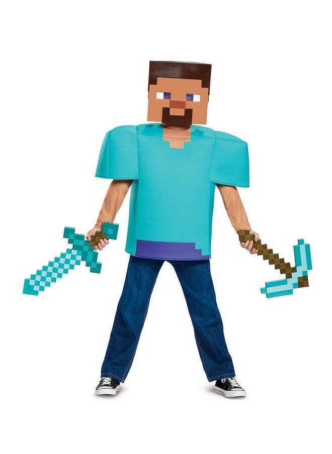 Disguise - Steve Classic Minecraft Costume Multicolor Small (4 6) - Image 1