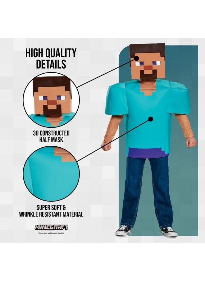 Disguise - Steve Classic Minecraft Costume Multicolor Small (4 6) - Image 1