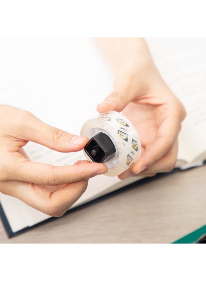 ديلي حامل شريط لاصق بقاعدة ثقيلة وتشغيل بيد واحدة للاستخدام المكتبي - أزرق كحلي - Image 5