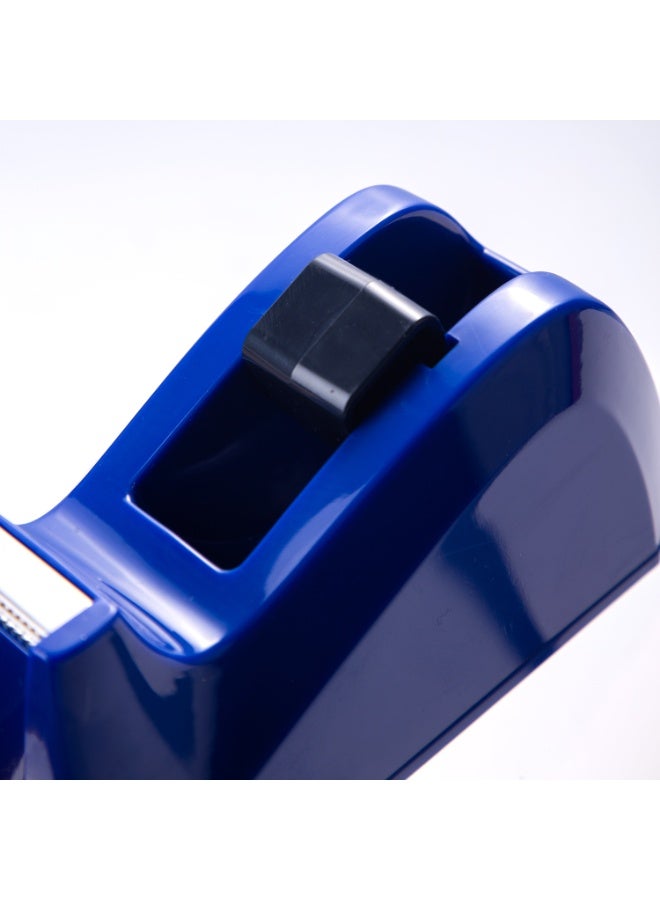 ديلي حامل شريط لاصق بقاعدة ثقيلة وتشغيل بيد واحدة للاستخدام المكتبي - أزرق كحلي - Image 4