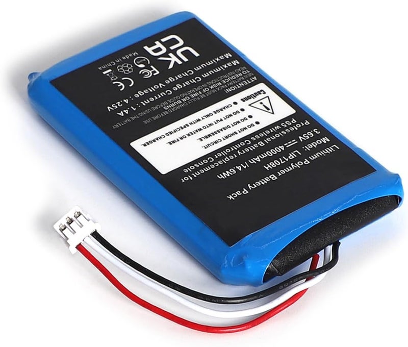SHAWOROCE Battery Compatible with Sony PS5 Playstation 5 DualSense Wireless Controller CFI-ZCT1W CFI-ZCT1J LIP1708 4000 mAh 3.65 V Rechargeable Li-Ion Lipo Replacement Battery with Repair Kit - Image 3