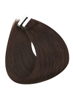 Fshine Full Shine Tape in Hair Extensions Human Hair 22 Inch Color 2 Darkest Brown Tape in Extensions Real Human Hair 50 Grams 20 Pieces Glue on Hair Extensiosn  - Image 5