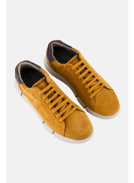 GEOX Men U Adacter A Lace Up Casual Shoes, Mustard  - Image 4