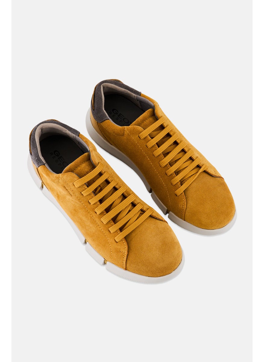 GEOX Men U Adacter A Lace Up Casual Shoes, Mustard  - Image 4