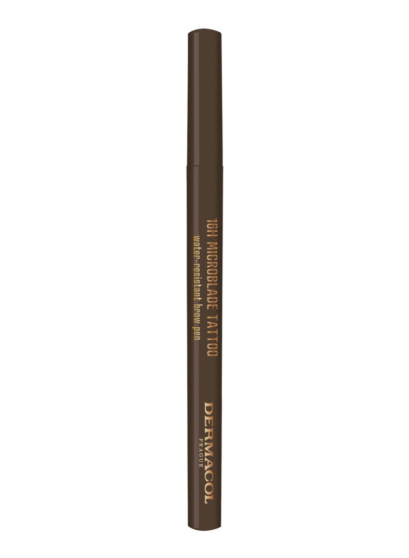 Dermacol 16H Microblade tattoo Eyebrow pen No.03 - Image 1
