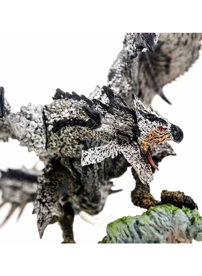 Generic - Anime Monster Hunter Silver Rathalos Model Doll Fan Collection Hand-made Ornaments - Image 1