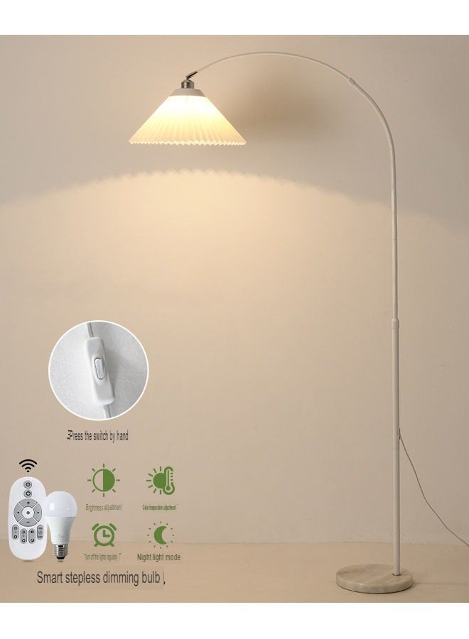 إن كي أكس مصباح أرضي مطوي - مصباح فاخر بتصميم إبداعي على الطراز الشمالي لغرفة المعيشة والدراسة وغرفة النوم مع جهاز تحكم عن بعد 12 واط - Image 1