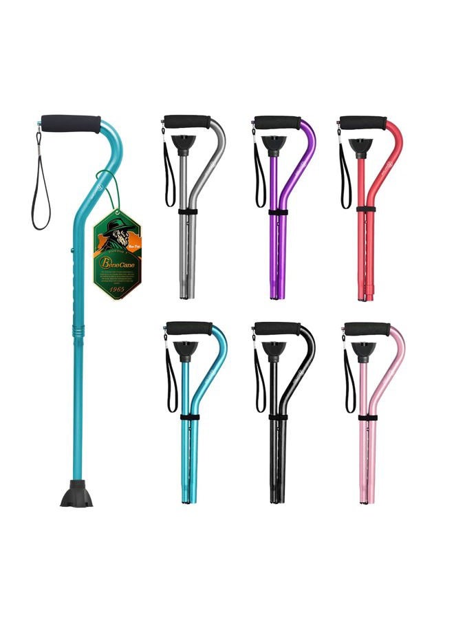 BeneCane Walking Cane for Men & Women Adjustable Cane with Offset Soft Cushioned Handle -Portable Lightweight Sturdy Mobility Walker Aid for Elderly, Seniors Collapsible Cane - Image 1