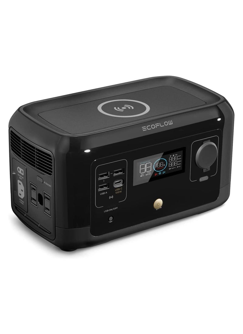 ECOFLOW - EF ECOFLOW River Mini (Wireless) 210Wh Portable Power Station, Fast Charging, Sports AC, DC, Wireless Pad, and USB Outlets, Solar Generator (Solar Panel Not Included) for Outdoors, Travel & Camping - Image 1