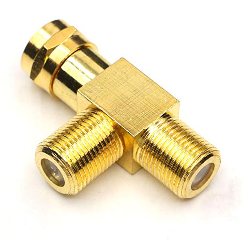 ANHAN F Coax Splitter, F Male to Female Connectors F type Satellite TV Splitter F type Coaxial Adapters for Video VCR Antenna 2Packs - Image 5