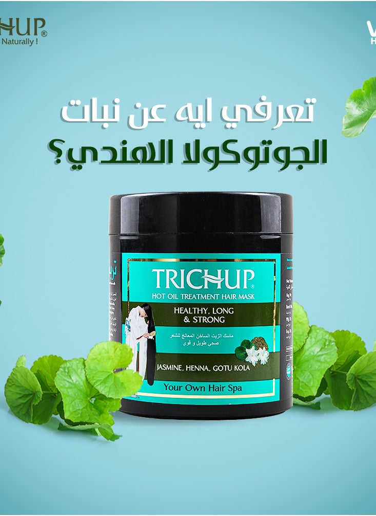 TRICHUP Trichup Healthy Long and Strong Hot Oil Treatment Hair Mask-450 Ml  - Image 3