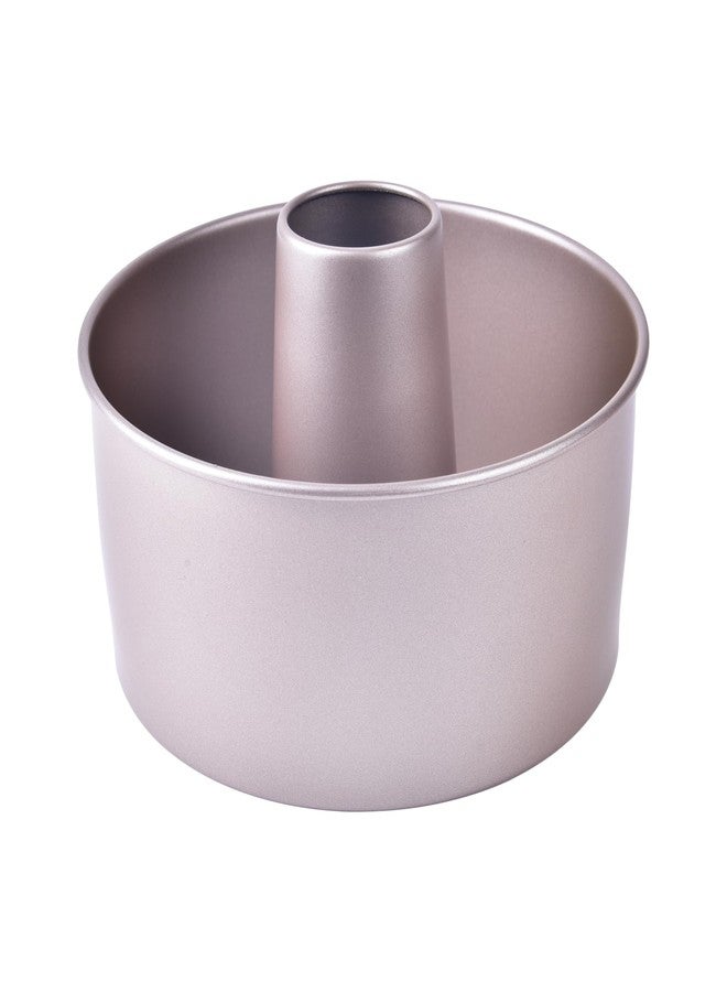 Bakeley Angel Food Cake Pan, 8-Inch with Removable Loose Bottom Non-Stick Chiffon Tube Pan for Oven and Instant Pot Baking (Champagne Gold) - Image 1