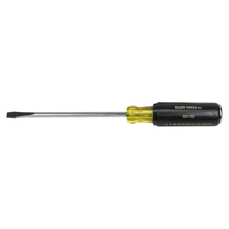Klein Tools 602-7DD 5/16-Inch Keystone Demolition Screwdriver, 7-Inch Shank - Image 1