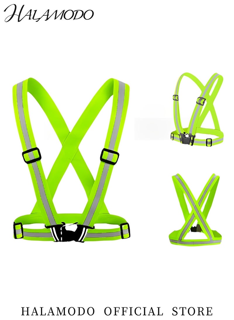Generic - Reflective Vest Running Gear High Visibility Adjustable Safety Vest with Adjustable Straps Outdoor Clothing for Night Cycling & Hiking & Jogging & Dog Walking - Image 1
