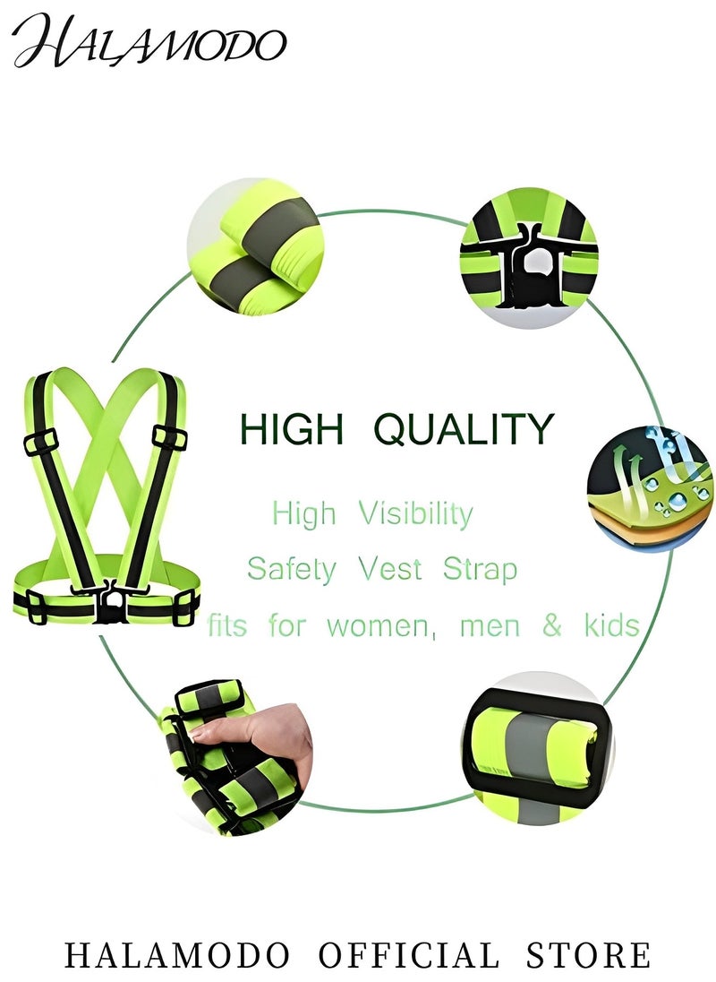 Generic - Reflective Vest Running Gear High Visibility Adjustable Safety Vest with Adjustable Straps Outdoor Clothing for Night Cycling & Hiking & Jogging & Dog Walking - Image 1